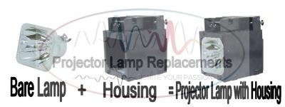 bare lamp with housing